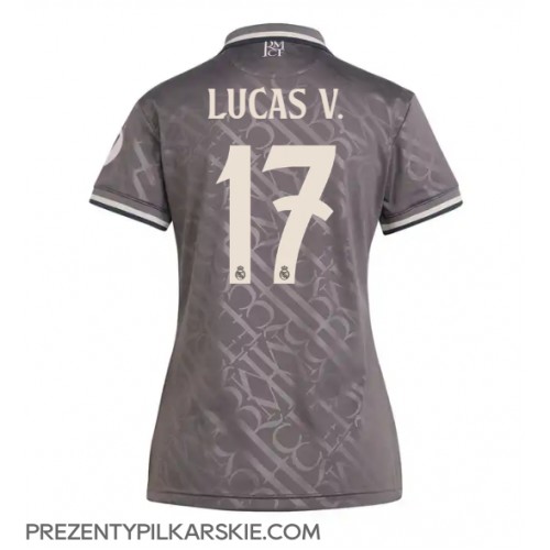 Stroje piłkarskie Real Madrid Lucas Vazquez #17 Koszulka Trzeciej dla damskie 2024-25 Krótki Rękaw